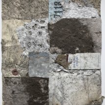 FBRI  Found Paper Collage  10 x 9 inches