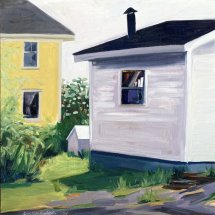 Lou Schellenberg. Nellies House oil on panel 16 x 16 inches