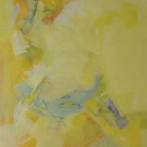 Color My World - Yellow  Acrylic on Paper  21 x 17.50 inches
