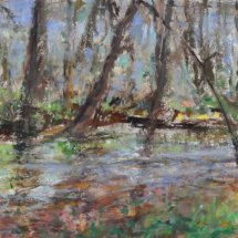 Buffalo Creek at the Koon’s Trail, Pastel, 7 x 11 In