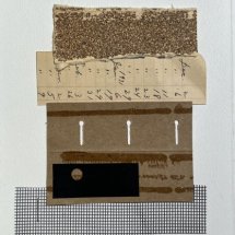 Blake Albright untitled collage mixed media collage 7 x 5 inches