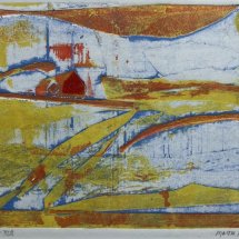 Martha Hayden Country FF viscosity collagraph 6 x 7.75 inches