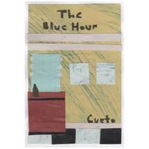 Clara Kewley Favorite Books of 2019 The Blue Hour Alonso Cueto painted paper collage 3.625 x 2.5 inches