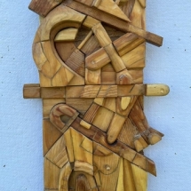 Dan-Miller-Duplex-wood-sculpture-18-x-9-inches