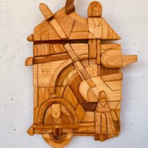 Dan-Miller-Light-House-wood-sculpture-15-x-10-inches