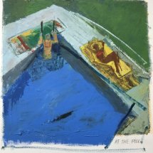 Dee Jenkins At The Pool oil and wax on paper 18 X 18.75 inches, $2,000