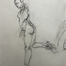 Dee-Jenkins-With-One-Foot-on-the-Ground-charcoal-on-paper-14-x-10.75-inches