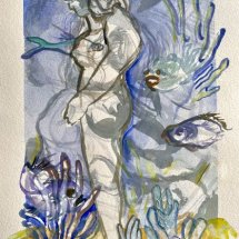 Lou-Schellenberg-Ocean-I-watercolor-and-collage-14-x-10-inches