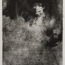 Jeff Geib Etching_ After Rembrandt monoprint 7 x 5 inches