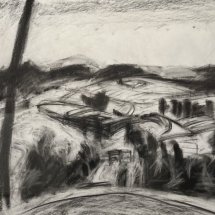 Ruth Bernard Drumore Vista charcoal on paper 17.5 x 22.75 inches