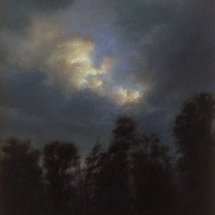 Rob Evans, Opening, pastel on museum board 5 x 4 inches