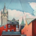 Ann DeLaurentis, Grant to St. Johns, watercolor 22 x 26 inches