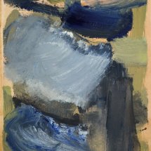 Golias - untitled 18, oil on paper 7 x 5.5 inches