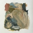 Golias - untitled sm 03, oil on paper 4 x 3 inches