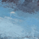 Moon Study II - oil on paper 5.25"x5.75"