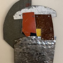 Gene Shaw Entry Point riveted metal 10 x 8 inches