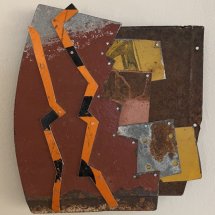 Gene Shaw Stepping Up riveted metal 9.5 x 8.5 inches