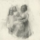 Tina Yanni Hells Belle and the Children that Perished Graphite on Joined Paper 17.5 x 17 inches