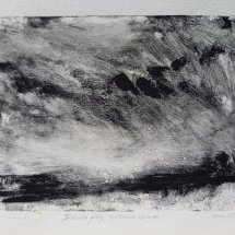 Wissler "Dusk Fog , Shade Gap" monotype 5.75 x 7.75 inches