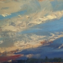 Wissler "Longing" oil on paper 5.25 x 6.25 inches