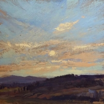 SOLD - Above the Back Field  oil on panel 11 x 12 inches (2)