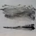 SOLD Wissler "Jake's Woods" monotype 5.75 x 7.75 inches