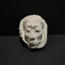 Jeff-Geib-Grey-Head-on-Concrete-Base-concrete-3.5-x-3-inches