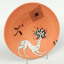 MARIKO SWISHER Lets Play from above terra cotta bowl asobou 1.5 inches high x 7 inch diameter $650