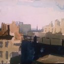 SOLD-Abigail-Dudley-MGSoA-Eastern-Skyline-watercolor-on-paper-9-x-11.25-inches