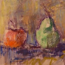 Alice-Kelsey-Apple-and-Pear-pastel-10-x-11-inches