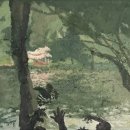 Brian-Rego-Willis-Pond-with-Tents-oil-on-canvas-11-x-14-inches