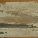 John-David-Wissler-Gray-Pool-oil-on-paper-3-x-6-inches