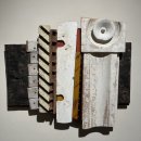 Gene Shaw Late Federal Mixed Media Sculpture 16.25 x 19 inches