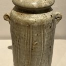 James Gallagher Medium Green Vase 51 Stoneware 10 x 4 inches
