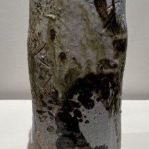 James Gallagher Ikabana 1 ash glaze vessel 9 x 3.75 inches