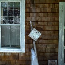 Richard K Kent from the series Off Rt 42 Back Porch with Salvaged Sign 2 Archival Pigment Print 7.75 x 9.75 inches Edition of 30