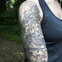 Richard K Kent from the series Patch of Woods A Fellow Trail Walker's Sleeve Tattoo Archival Pigment Print 20 x 16 inches Edition of 15