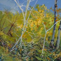 Robert Bitts Meadow Overlook acrylic on canvas 22.5 x 31 inches