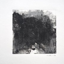 Monotype Maine No. 4  black, water-based ink on paper