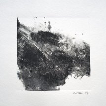 Monotype Maine No. 8  black, water-based ink on paper