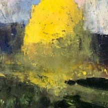 William Kocher  Stay Gold  oil on board  6 x 12 inches