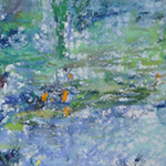 Alice Kelsey Water-Lilies-Catching-Light-Pastel-7-x-12-In